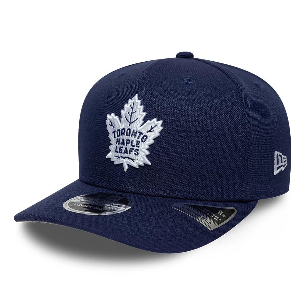 Toronto Maple Leafs NHL Team Navy 9SEVENTY Stretch Snap Adjustable Cap-zelvios