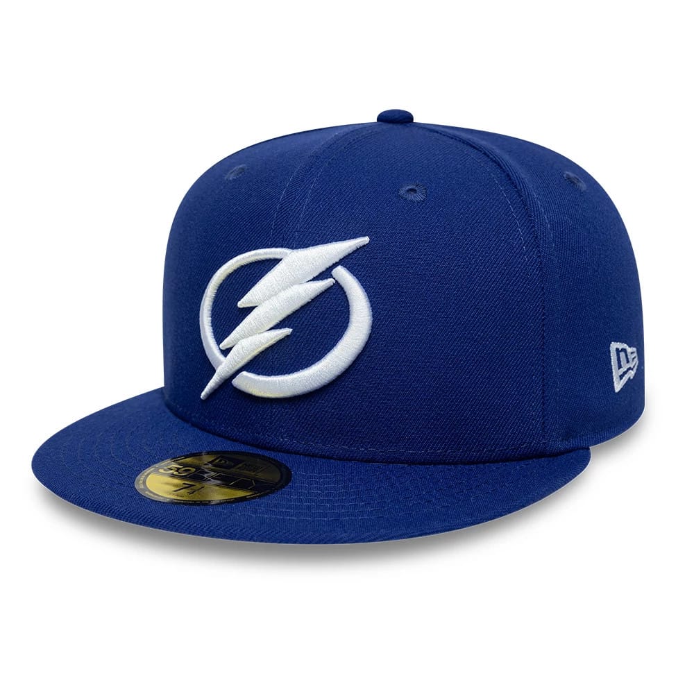 Tampa Bay Lightning NHL Basic Dark Blue 59FIFTY Fitted Cap-zelvios