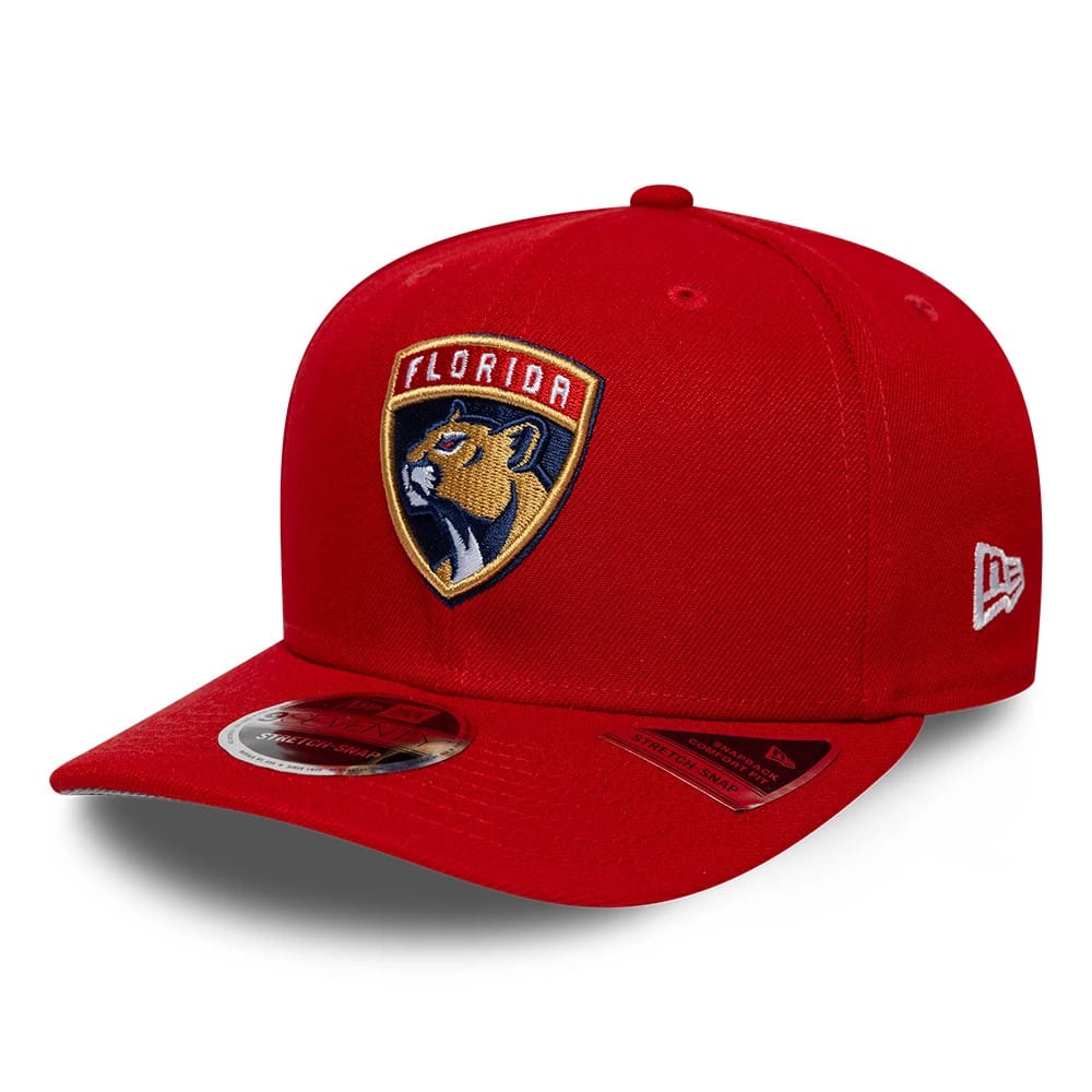 Florida Panthers NHL Team Red 9SEVENTY Stretch Snap Adjustable Cap-kentox