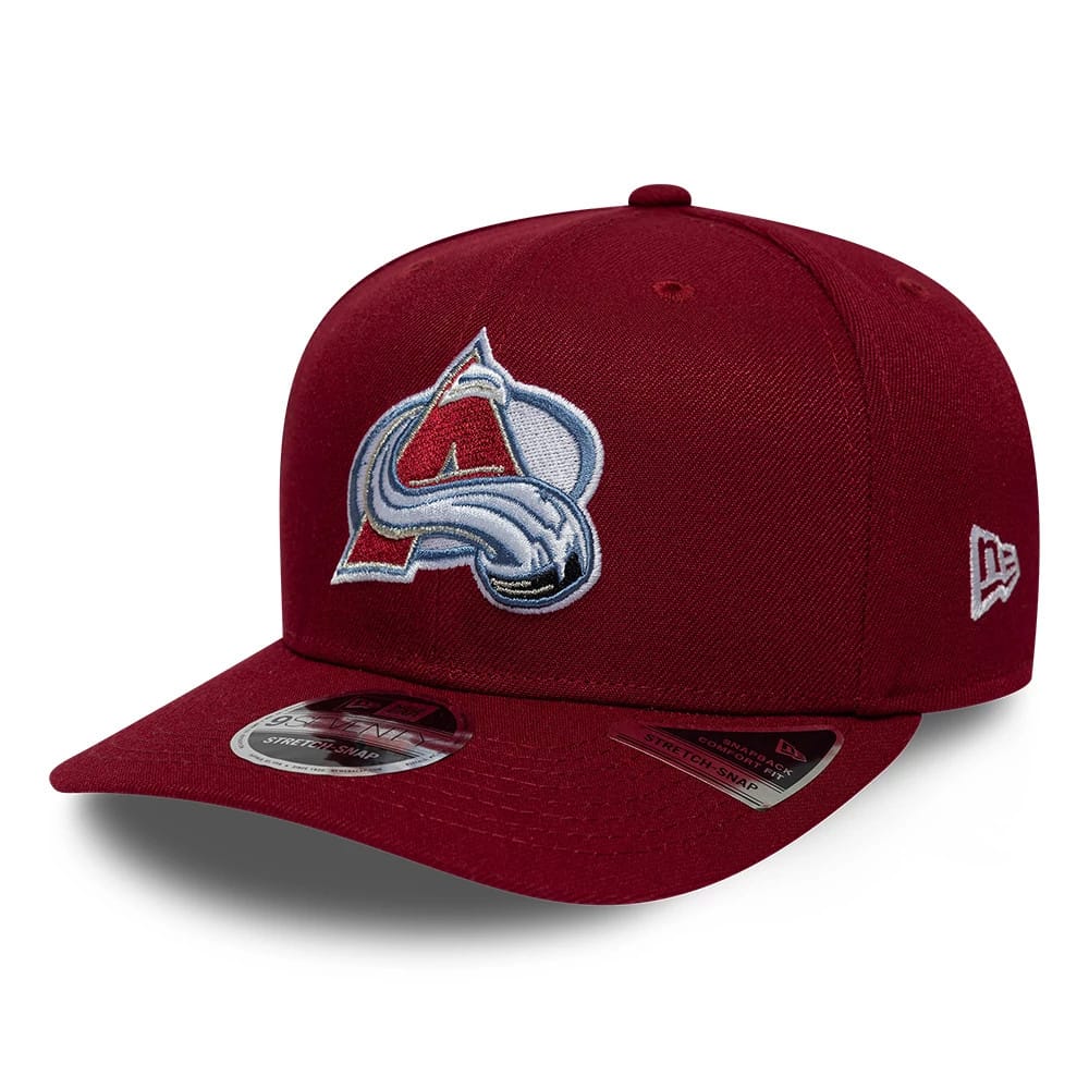 Colorado Avalanche NHL Team Dark Red 9SEVENTY Stretch Snap Adjustable Cap-kentox