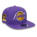 LA Lakers NBA Hardwood Classic Purple 9FIFTY A-Frame Snapback Adjustable Cap-zelvios