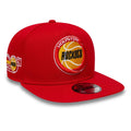 Houston Rockets NBA Hardwood Classic Red 9FIFTY A-Frame Snapback Adjustable Cap-zelvios