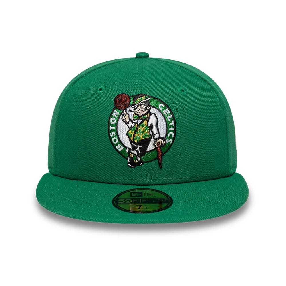 Boston Celtics NBA Basic Green 59FIFTY Fitted Cap-zelvios