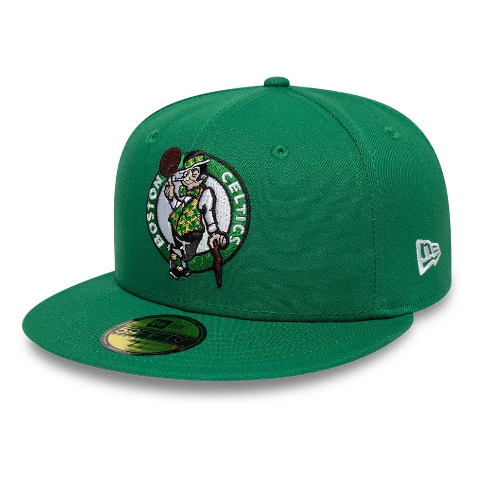 Boston Celtics NBA Basic Green 59FIFTY Fitted Cap-zelvios