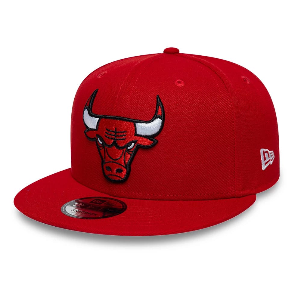 Chicago Bulls NBA Red 9FIFTY Snapback Adjustable Cap-zelvios