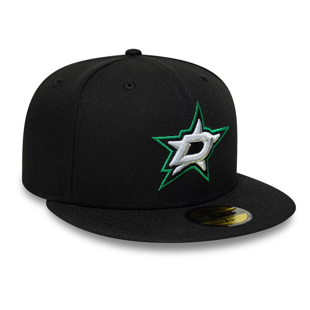 Dallas Stars NHL Basic Black 59FIFTY Fitted Cap-kentox