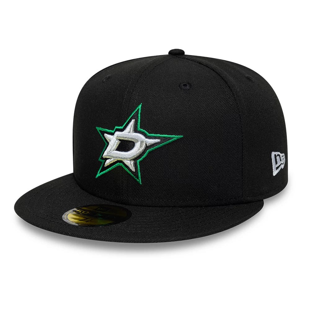 Dallas Stars NHL Basic Black 59FIFTY Fitted Cap-kentox