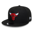 Chicago Bulls NBA Black 9FIFTY Snapback Adjustable Cap-zelvios