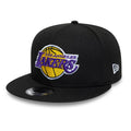 LA Lakers NBA Black 9FIFTY Snapback Adjustable Cap-zelvios
