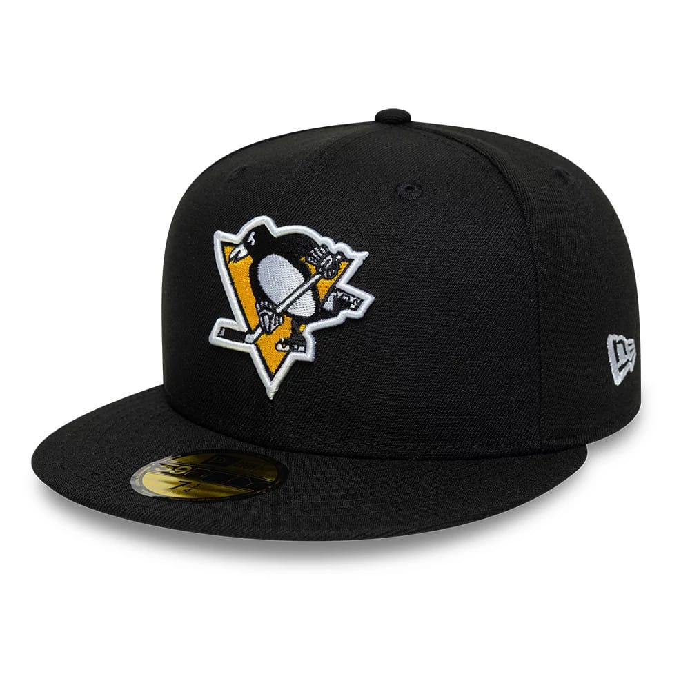 Pittsburgh Penguins NHL Basic Black 59FIFTY Fitted Cap-zelvios
