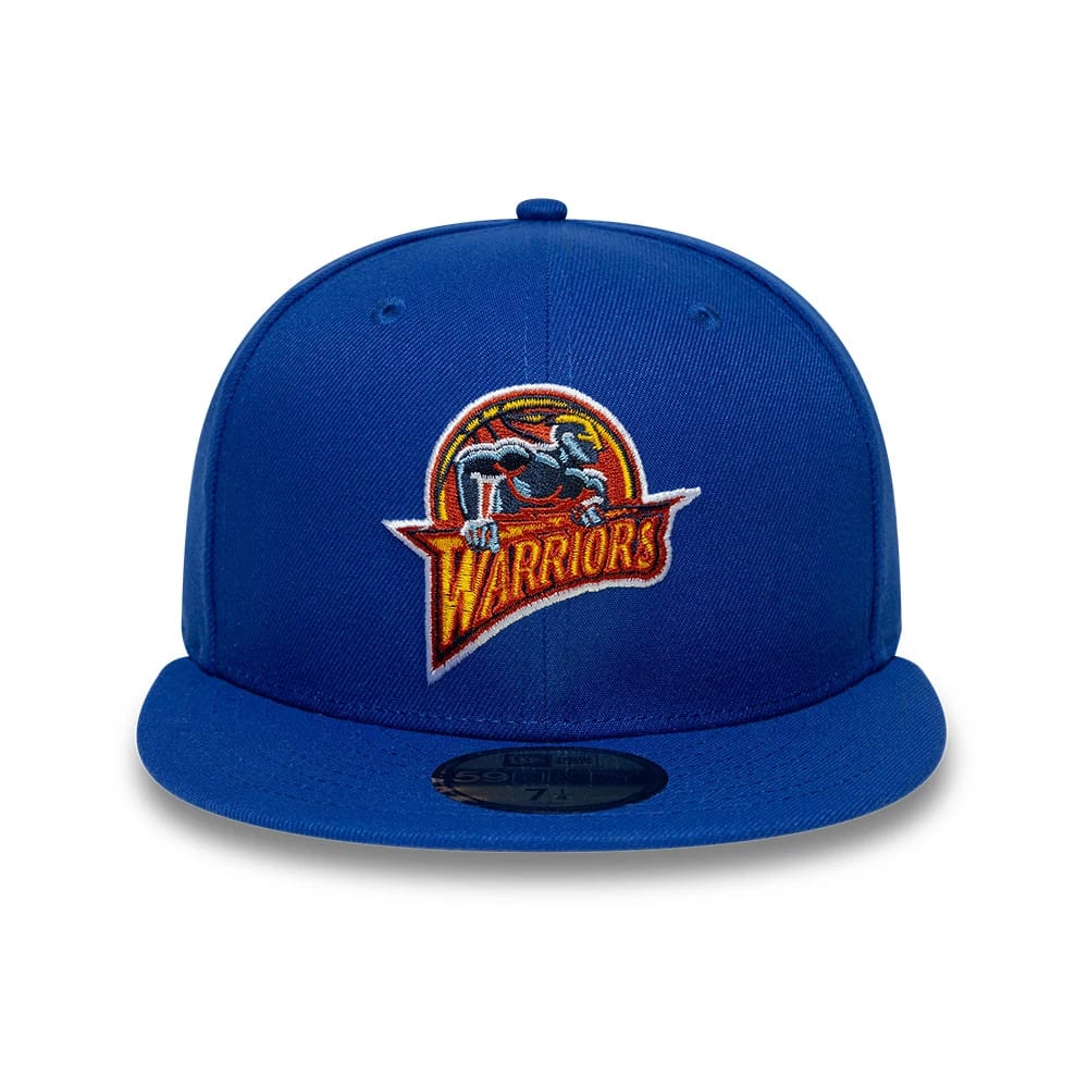 Golden State Warriors NBA Hardwood Classic Blue 59FIFTY Fitted Cap-kentox