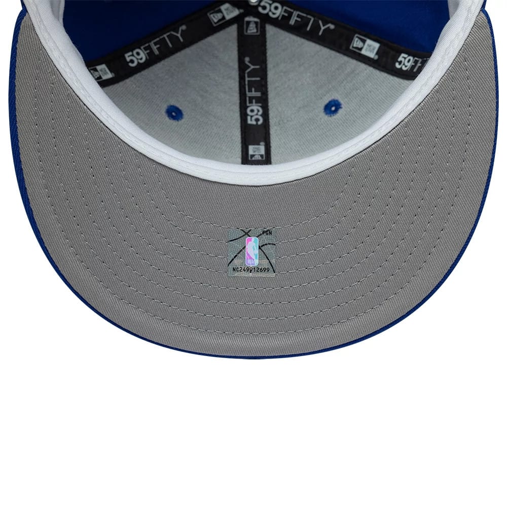 Golden State Warriors NBA Hardwood Classic Blue 59FIFTY Fitted Cap-kentox