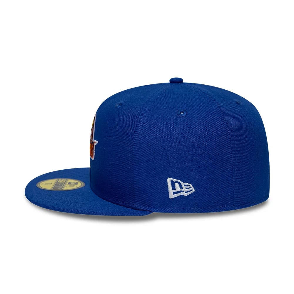 Golden State Warriors NBA Hardwood Classic Blue 59FIFTY Fitted Cap-kentox