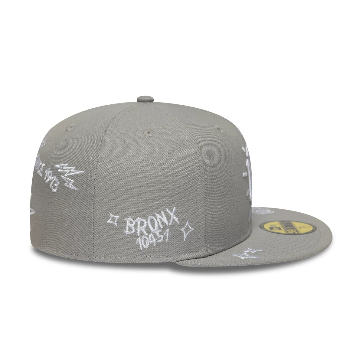 New York Yankees MLB Scribble Grey 59FIFTY Fitted Cap-zelvios