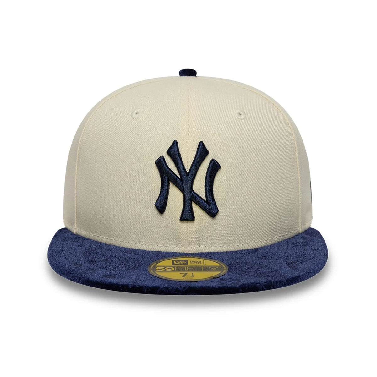 New York Yankees MLB Paisley Visor Cream 59FIFTY Fitted Cap-zelvios