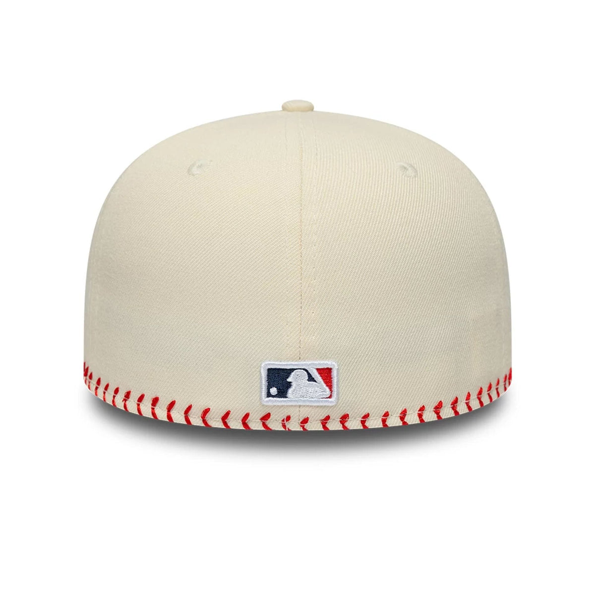 Atlanta Braves MLB Baseball Stitch Cream Retro Crown 59FIFTY Fitted Cap-zelvios