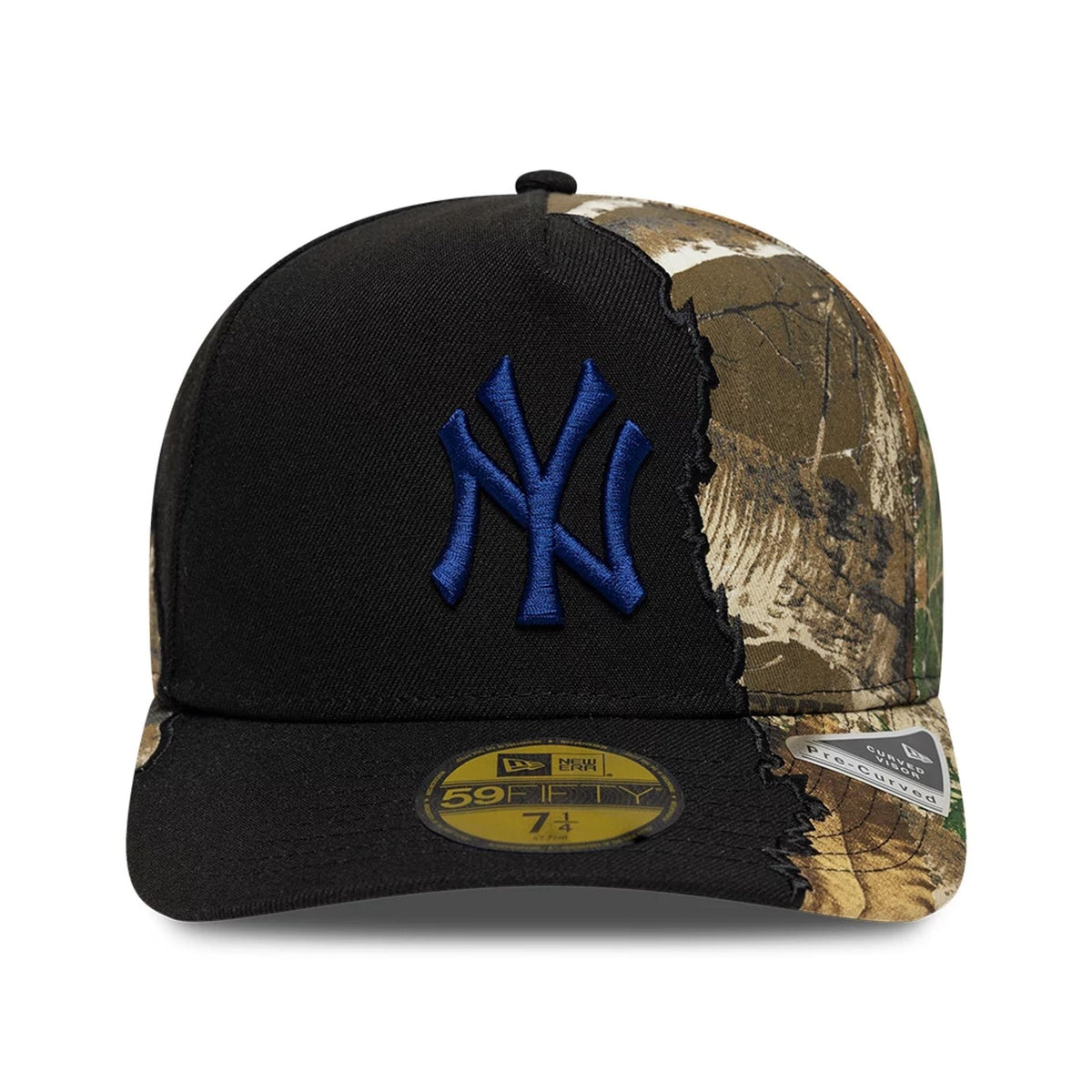 New York Yankees MLB Split Realtree Black 59FIFTY A-Frame Fitted Cap-zelvios