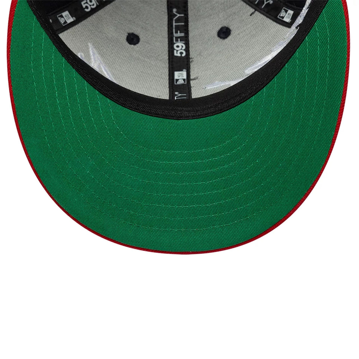 Atlanta Braves MLB Side Script Navy Low Profile 59FIFTY Fitted Cap-zelvios