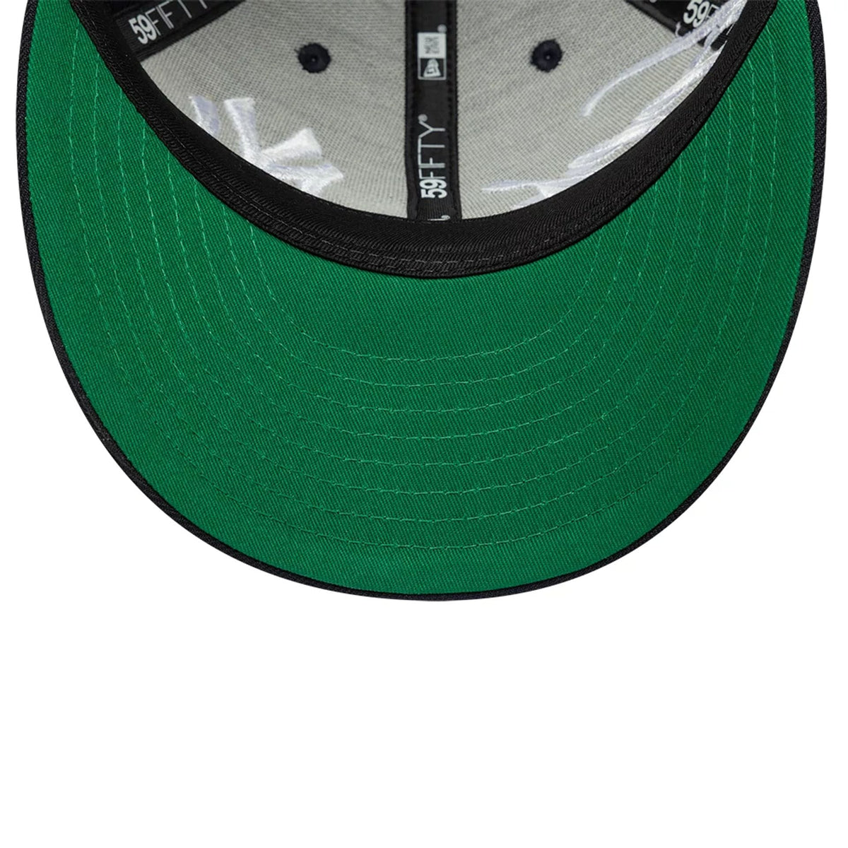 New York Yankees MLB Side Script Navy Low Profile 59FIFTY Fitted Cap-zelvios