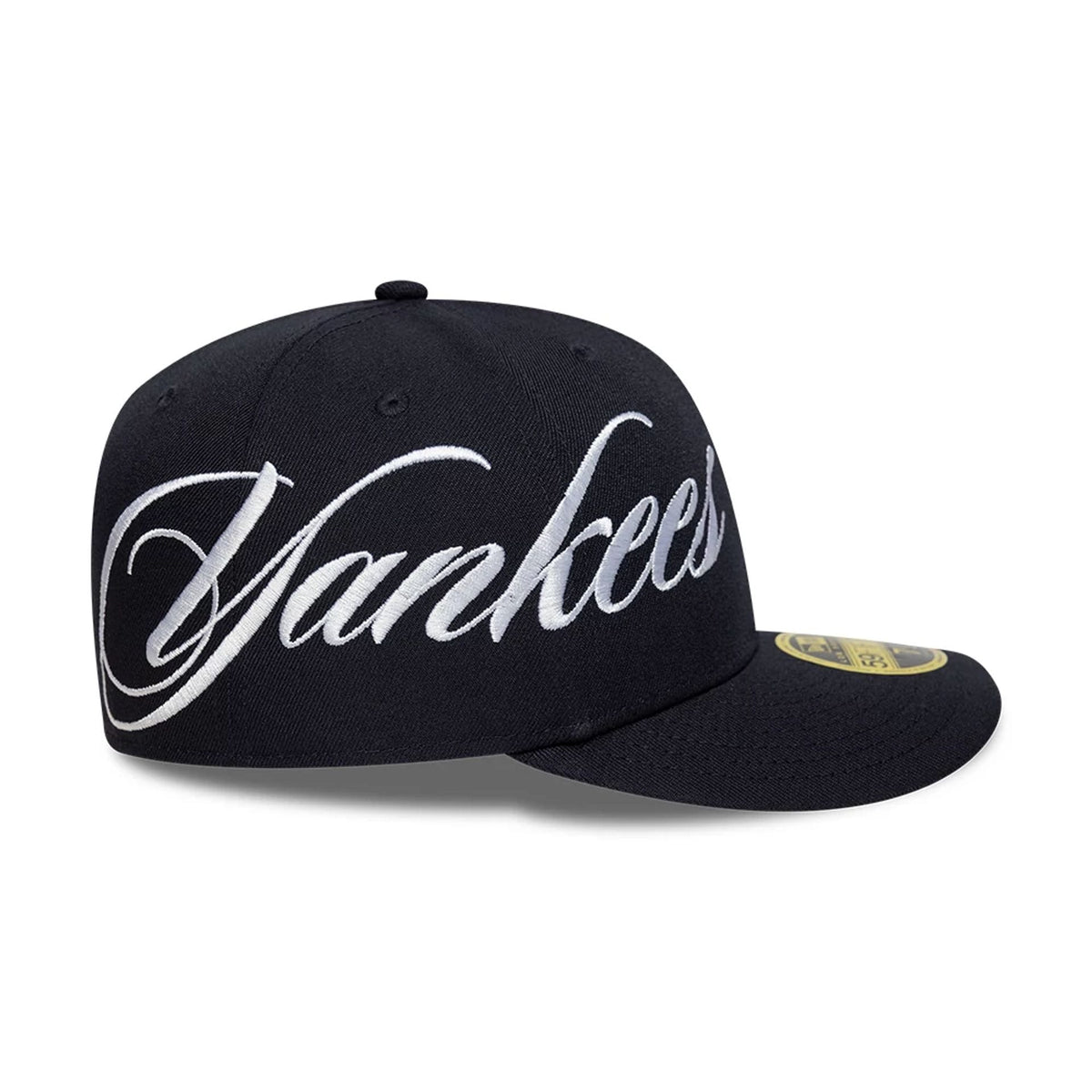 New York Yankees MLB Side Script Navy Low Profile 59FIFTY Fitted Cap-zelvios
