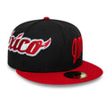 Mexico Diablos LMB Multi Logo Satin Lined Black 59FIFTY Fitted Cap-zelvios