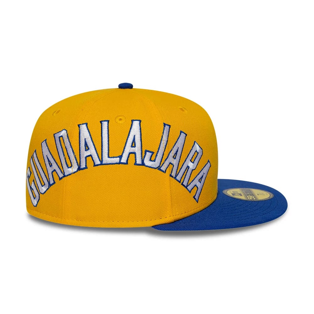 Charros De Jalisco LMB Multi Logo Satin Lined Gold 59FIFTY Fitted Cap-zelvios