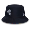 Chelsea FC Retro Goal Keeper Navy Reversible Bucket Hat-zelvios