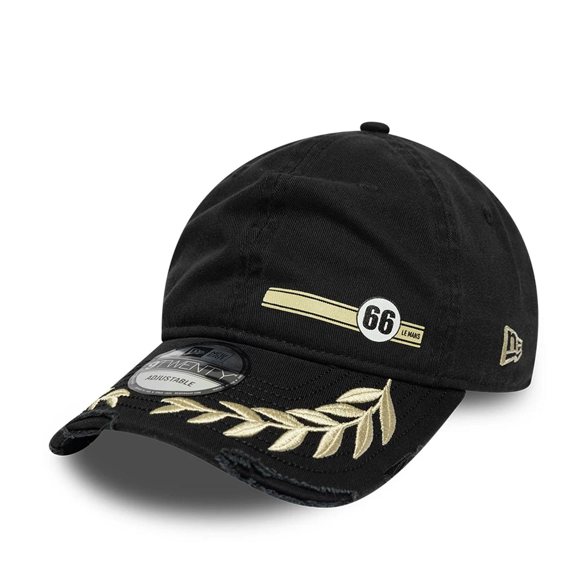 24HR Le Mans Washed Graphic Black 9TWENTY Adjustable Cap-zelvios
