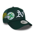 Athletics MLB Patch Dark Green 9FORTY A-Frame Trucker Adjustable Cap-zelvios