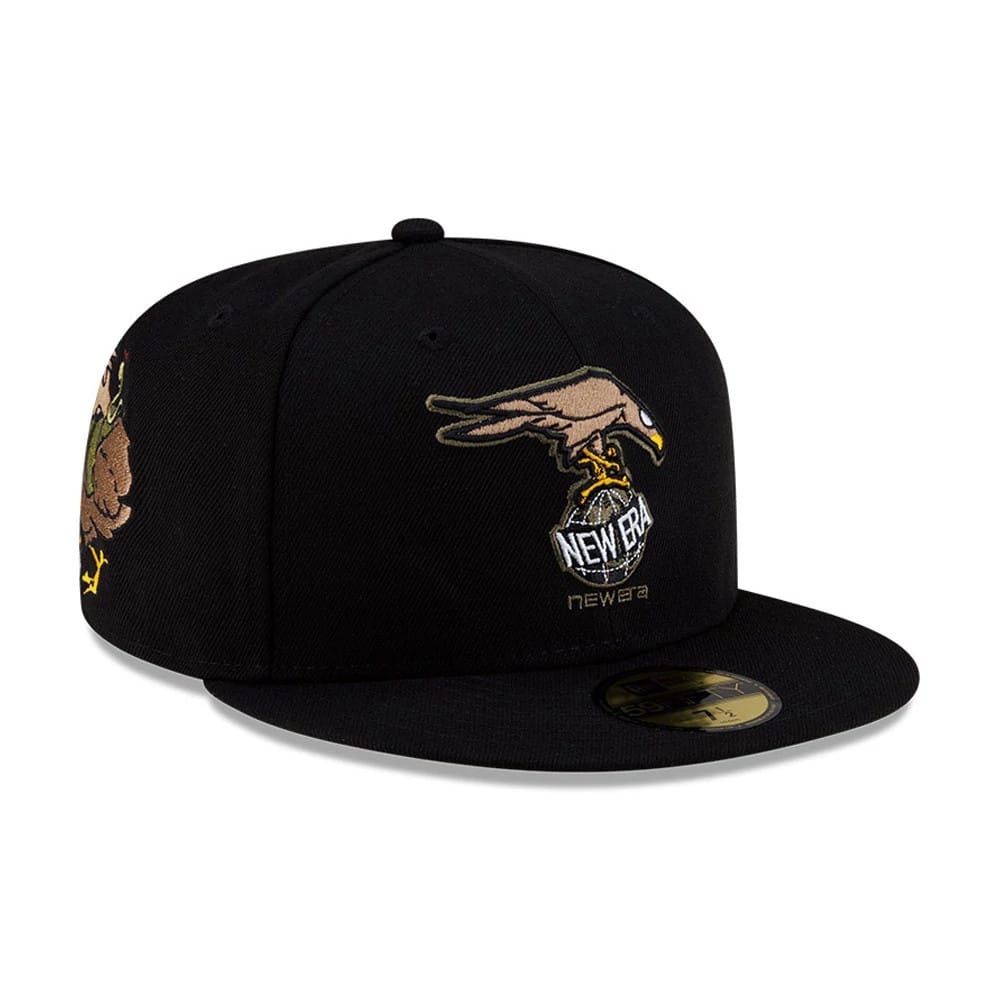 Roji Soccer Black 59FIFTY Fitted Cap-zelvios