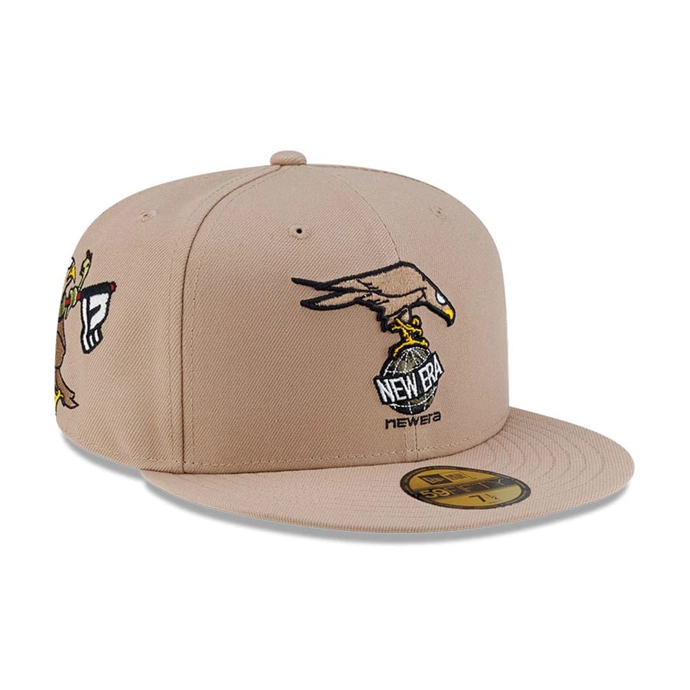 Roji Soccer Beige 59FIFTY Fitted Cap-zelvios