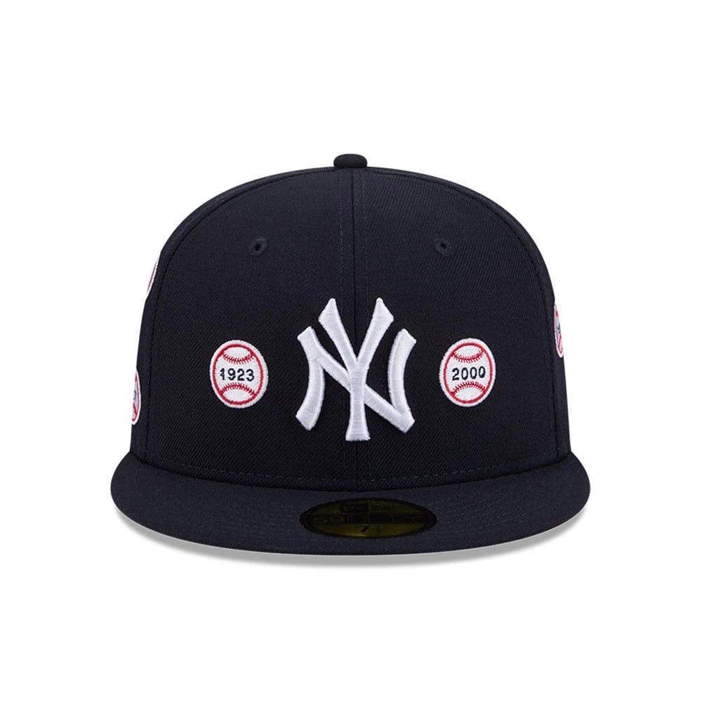 New York Yankees MLB X Spike Lee Patches Navy 59FIFTY Fitted Cap-zelvios