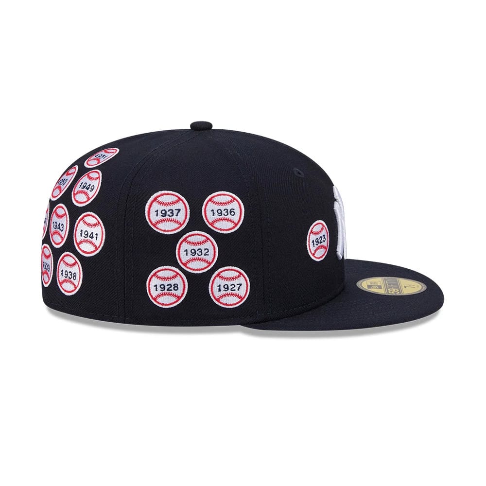 New York Yankees MLB X Spike Lee Patches Navy 59FIFTY Fitted Cap-zelvios