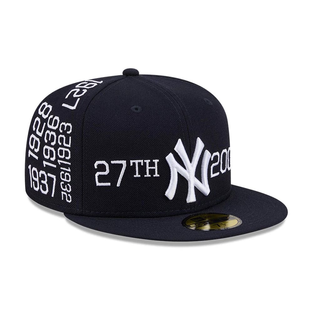 New York Yankees MLB X Spike Lee Script Navy 59FIFTY Fitted Cap-zelvios