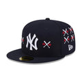 Yankees MLB X Spike Lee Crossed Bats Navy 59FIFTY Fitted Cap-zelvios