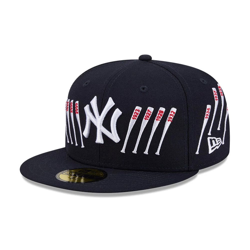 Yankees MLB X Spike Lee Baseball Bats Navy 59FIFTY Fitted Cap-zelvios