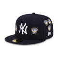 New York Yankees MLB X Spike Lee Gloves Navy 59FIFTY Fitted Cap-zelvios
