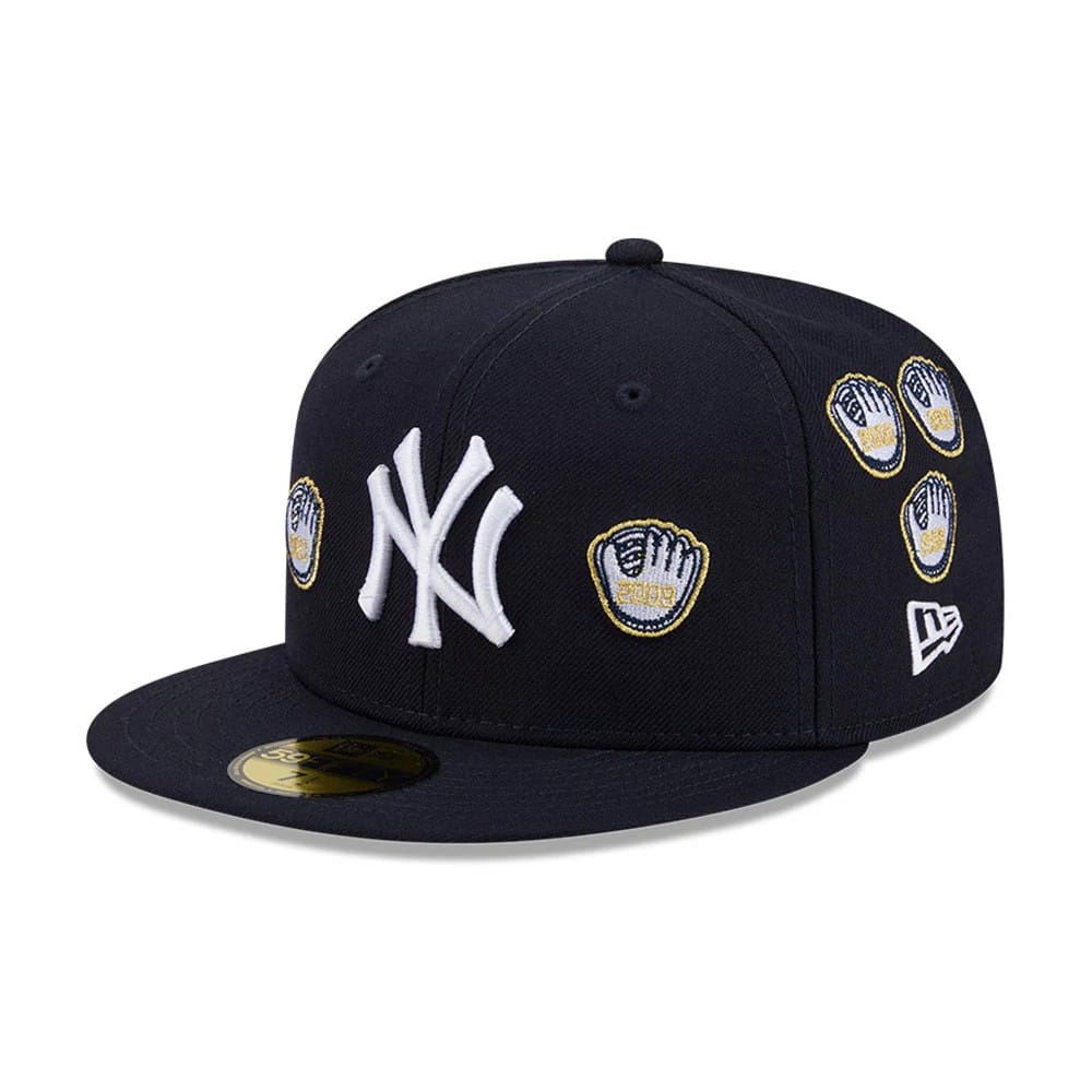 New York Yankees MLB X Spike Lee Gloves Navy 59FIFTY Fitted Cap-zelvios