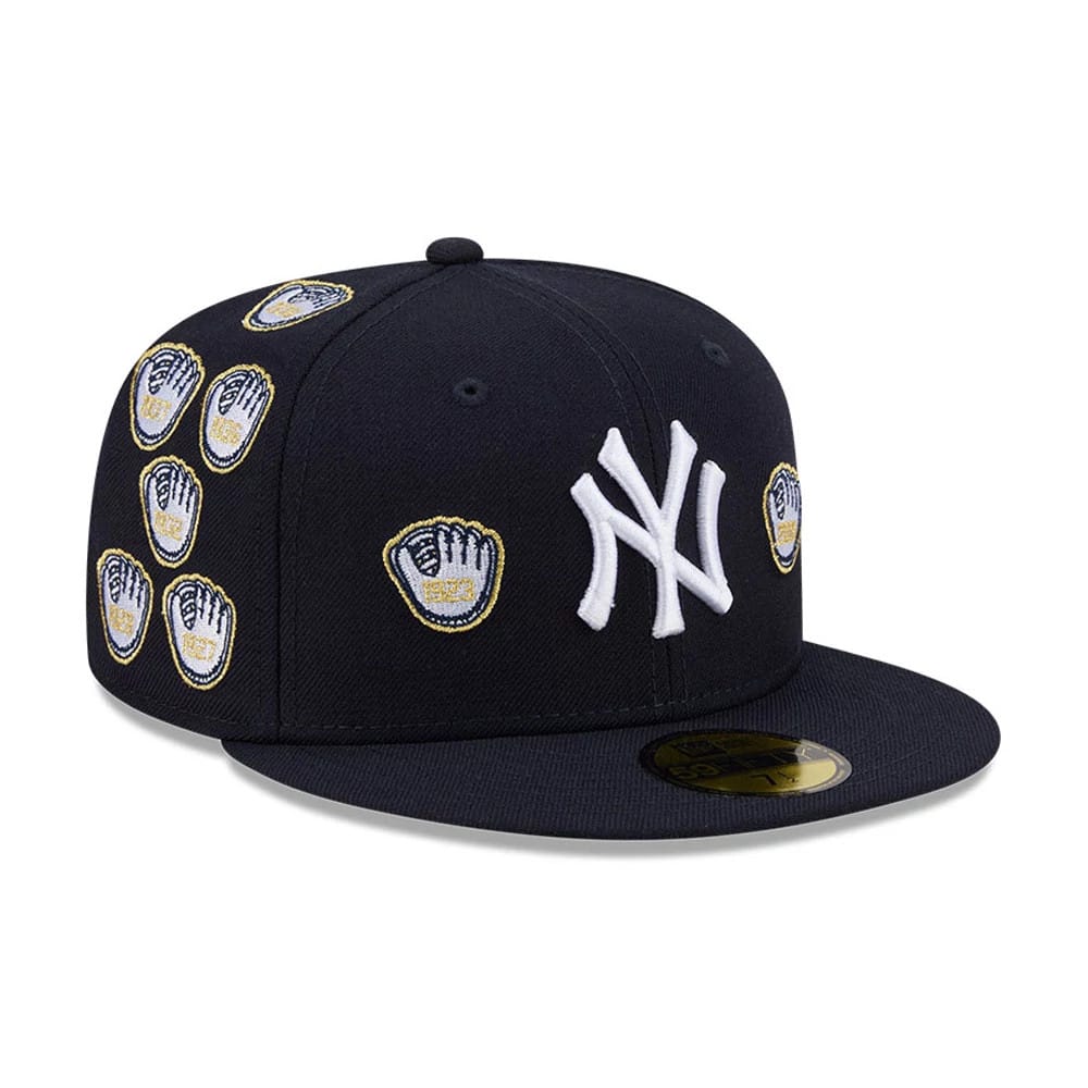 New York Yankees MLB X Spike Lee Gloves Navy 59FIFTY Fitted Cap-zelvios