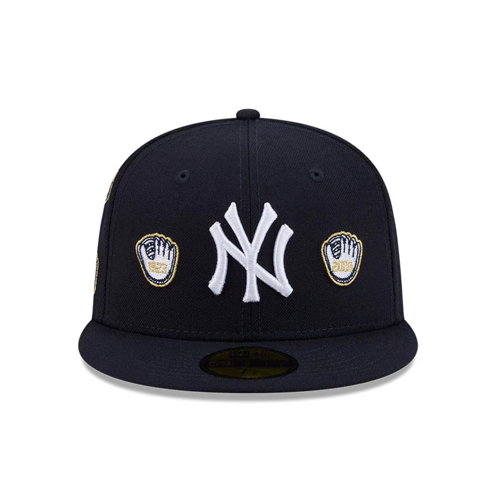 New York Yankees MLB X Spike Lee Gloves Navy 59FIFTY Fitted Cap-zelvios