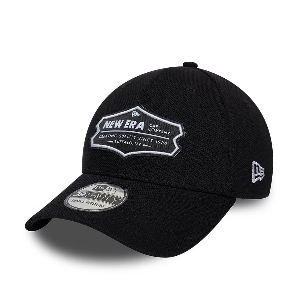 New Era Jersey Black 39THIRTY Stretch Fit Cap-zelvios