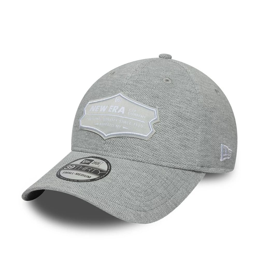 New Era Jersey Grey 39THIRTY Stretch Fit Cap-zelvios
