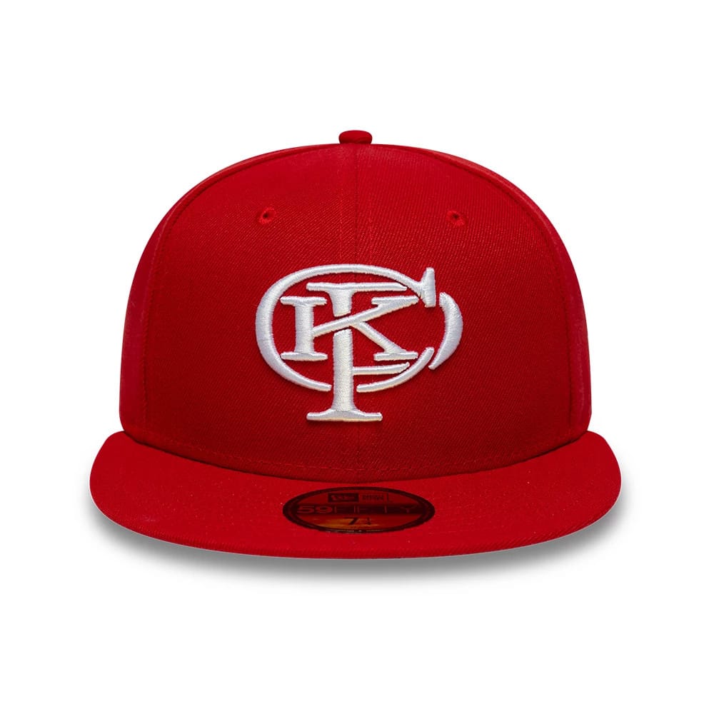 Gettomasa X New Era Red 59FIFTY Fitted Cap-kentox