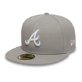 Atlanta Braves Essential Pack Grey 59FIFTY Fitted Cap-zelvios