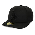 LA Dodgers MLB Black Low Profile 59FIFTY Fitted Cap-zelvios