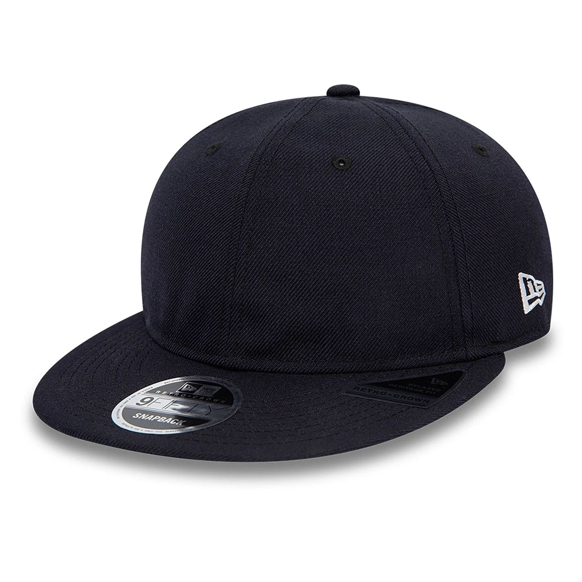 Blank New Era Navy Retro Crown 9FIFTY Snapback Cap-zelvios