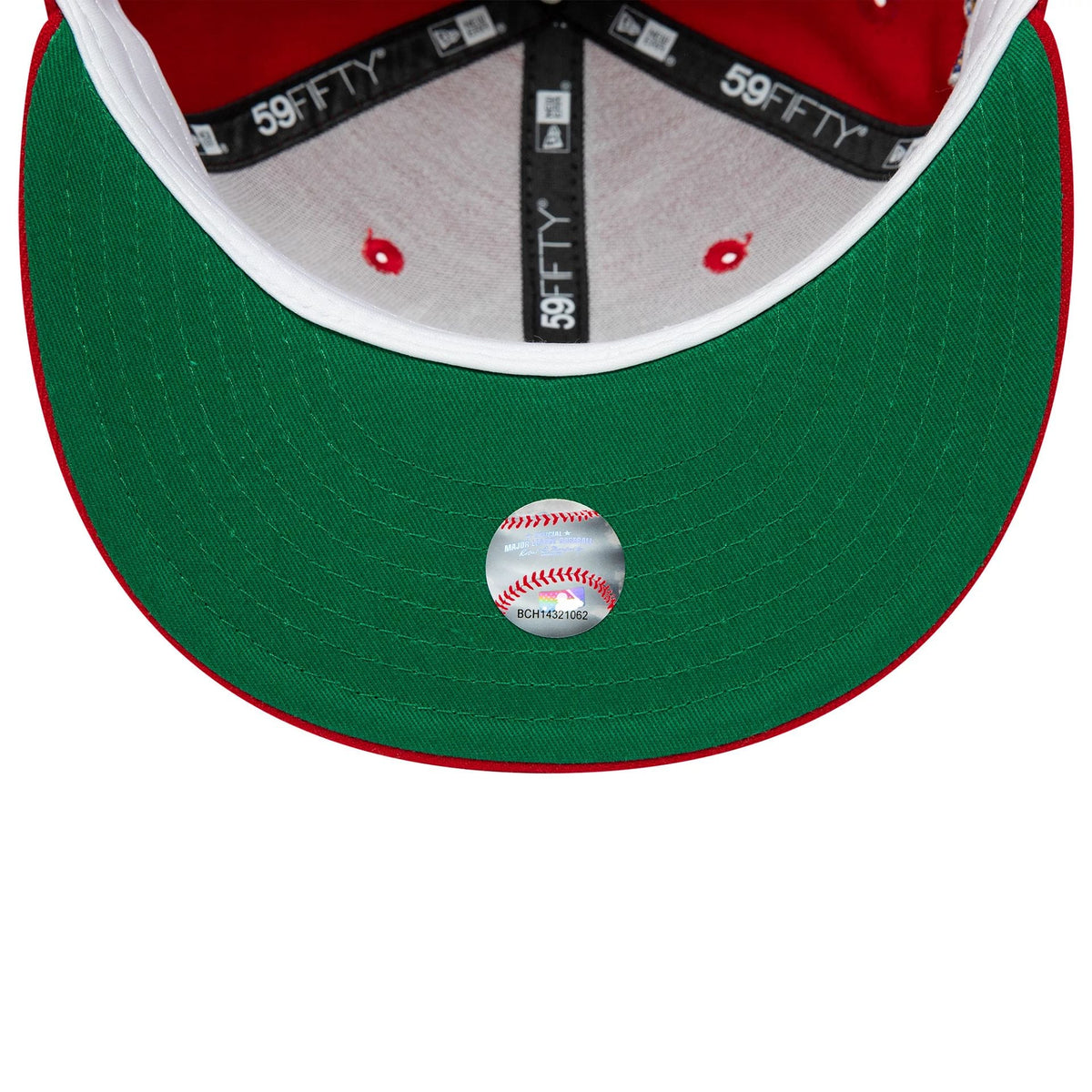 New York Yankees MLB World Series 1996 Red 59FIFTY Fitted Cap-zelvios