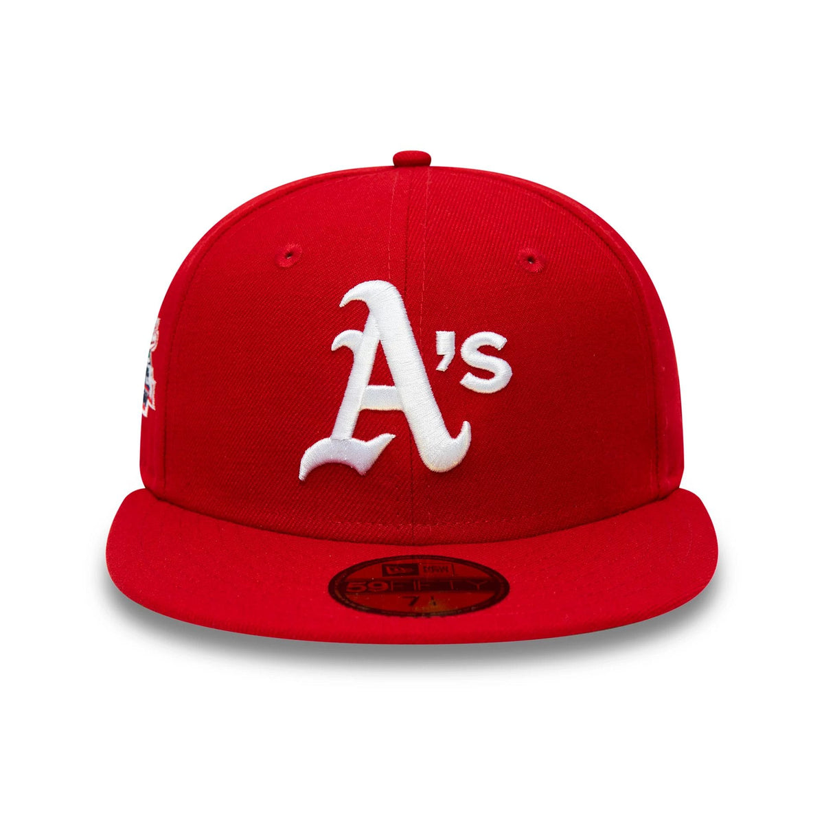 Athletics MLB World Series 1989 Red 59FIFTY Fitted Cap-zelvios