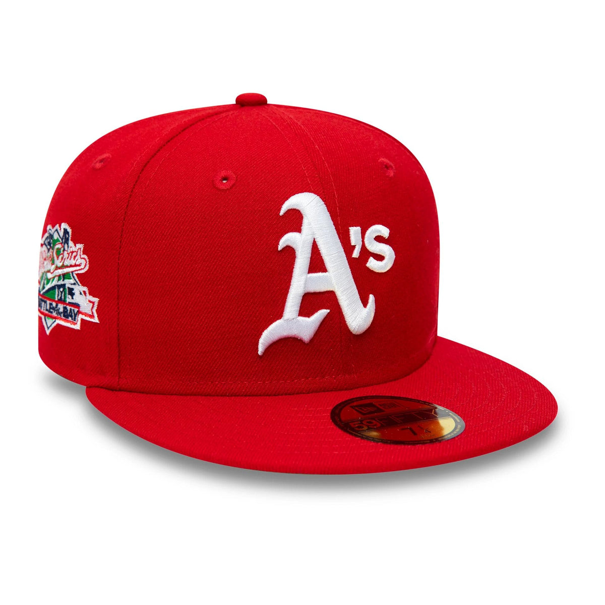 Athletics MLB World Series 1989 Red 59FIFTY Fitted Cap-zelvios