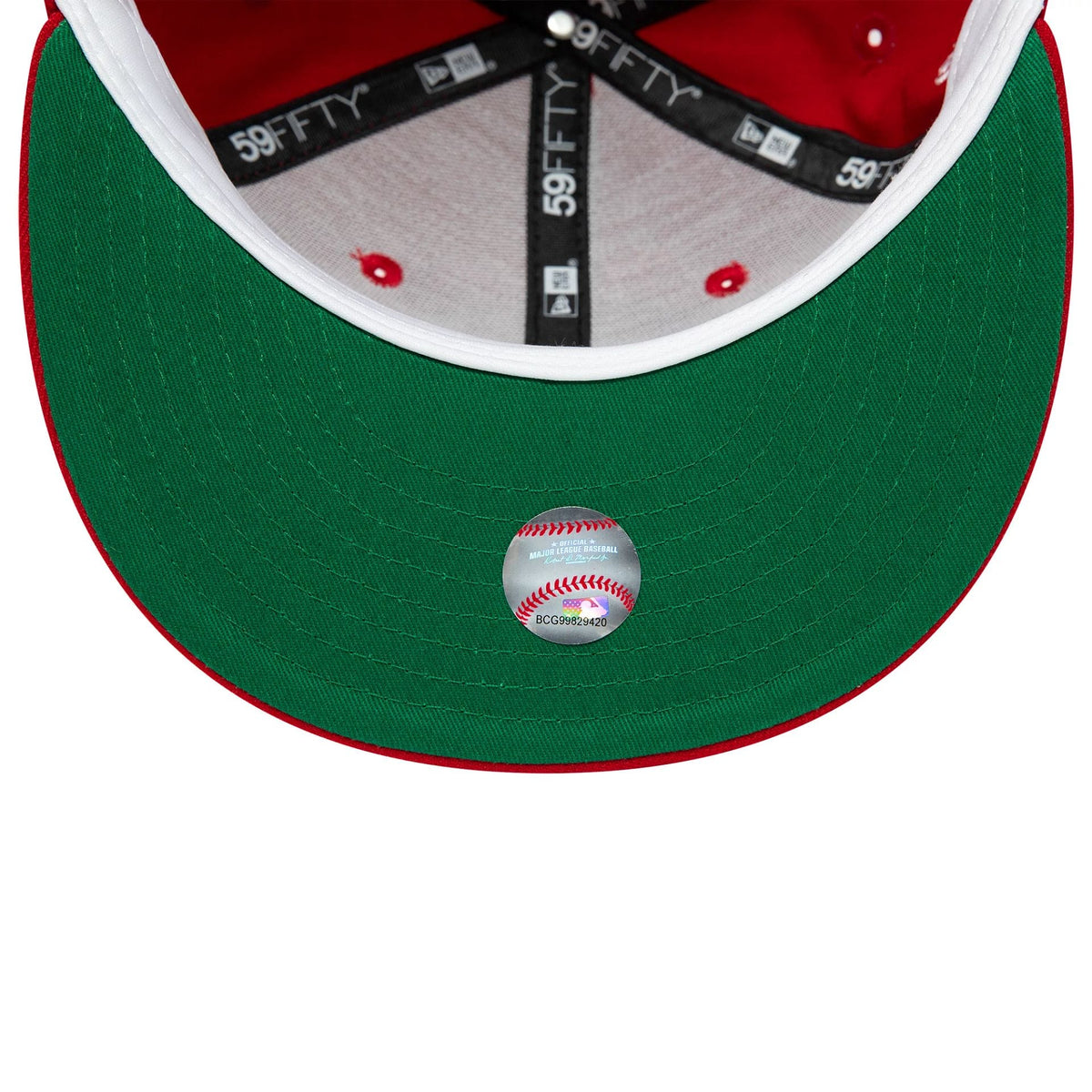 Athletics MLB World Series 1989 Red 59FIFTY Fitted Cap-zelvios